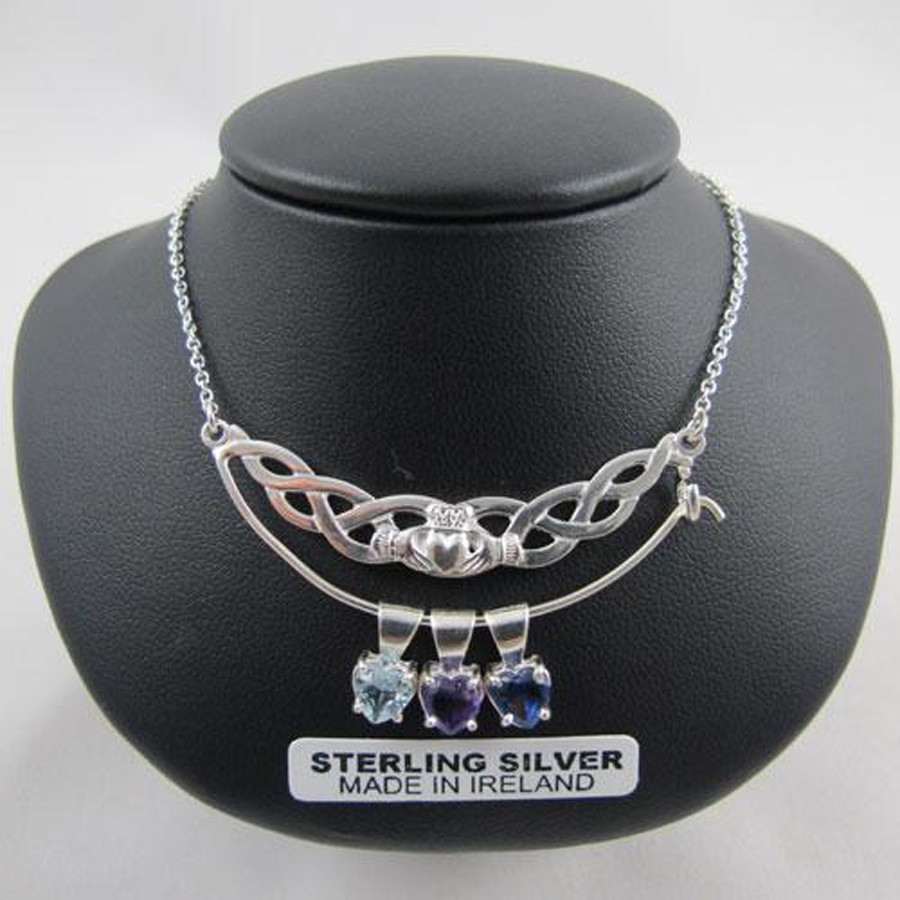 Personalized Mother Heart Pendant Necklace in Sterling Silver - 3 to 10  Birthstones | Ross-Simons