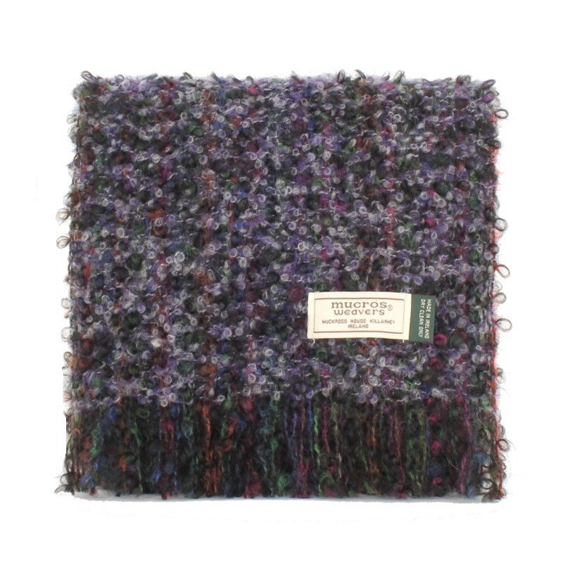 Irish Midnight Lavender Mohair Scarf