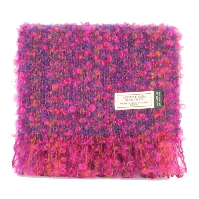 Irish Purple Rose Mohair Scarf