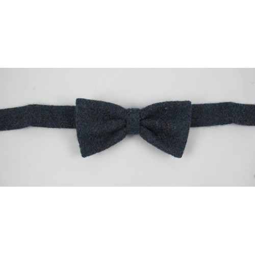 Navy Blue Tweed Bow Tie