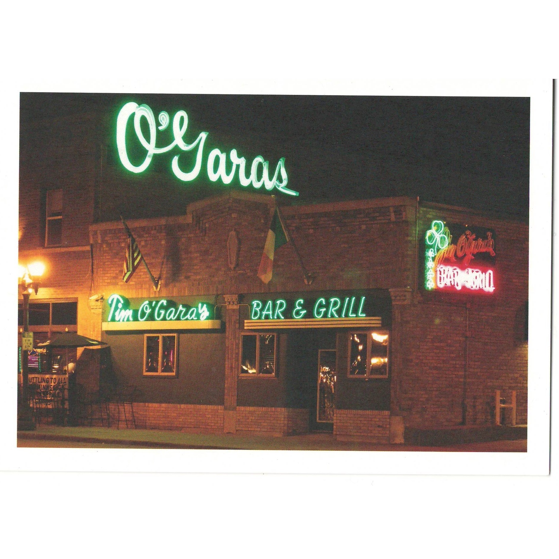 OGaras Bar and Grill Card