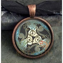 Morrigan Celtic Healing Pendant