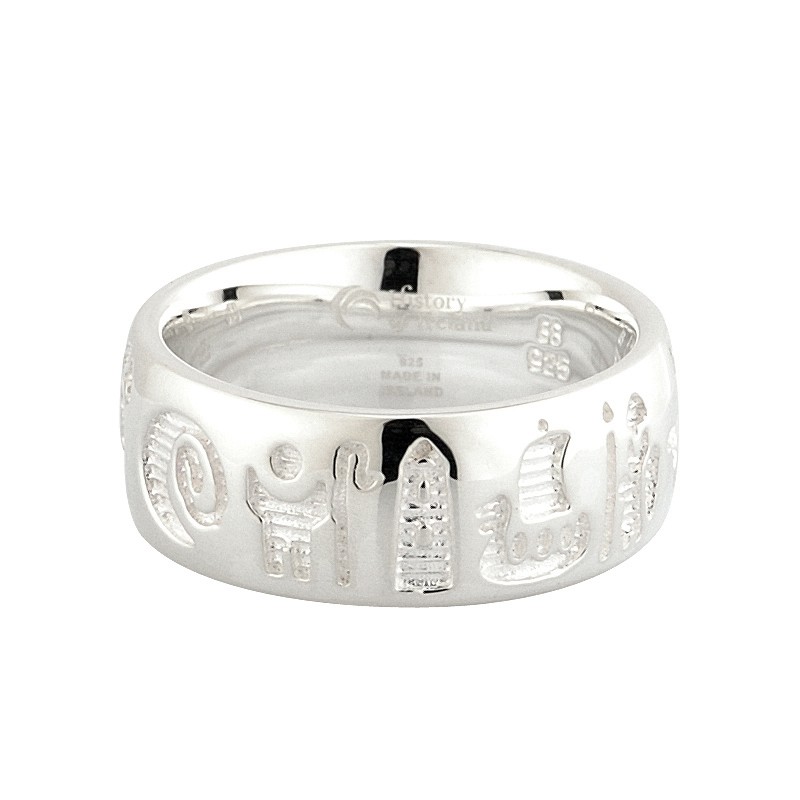 Solvar Jewelry Silver History Of Ireland Ring