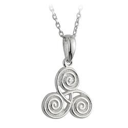 Solvar Jewelry Triple Spiral Pendant