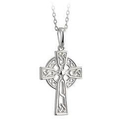 Sterling Silver Small Filagree Celtic Cross Pendant