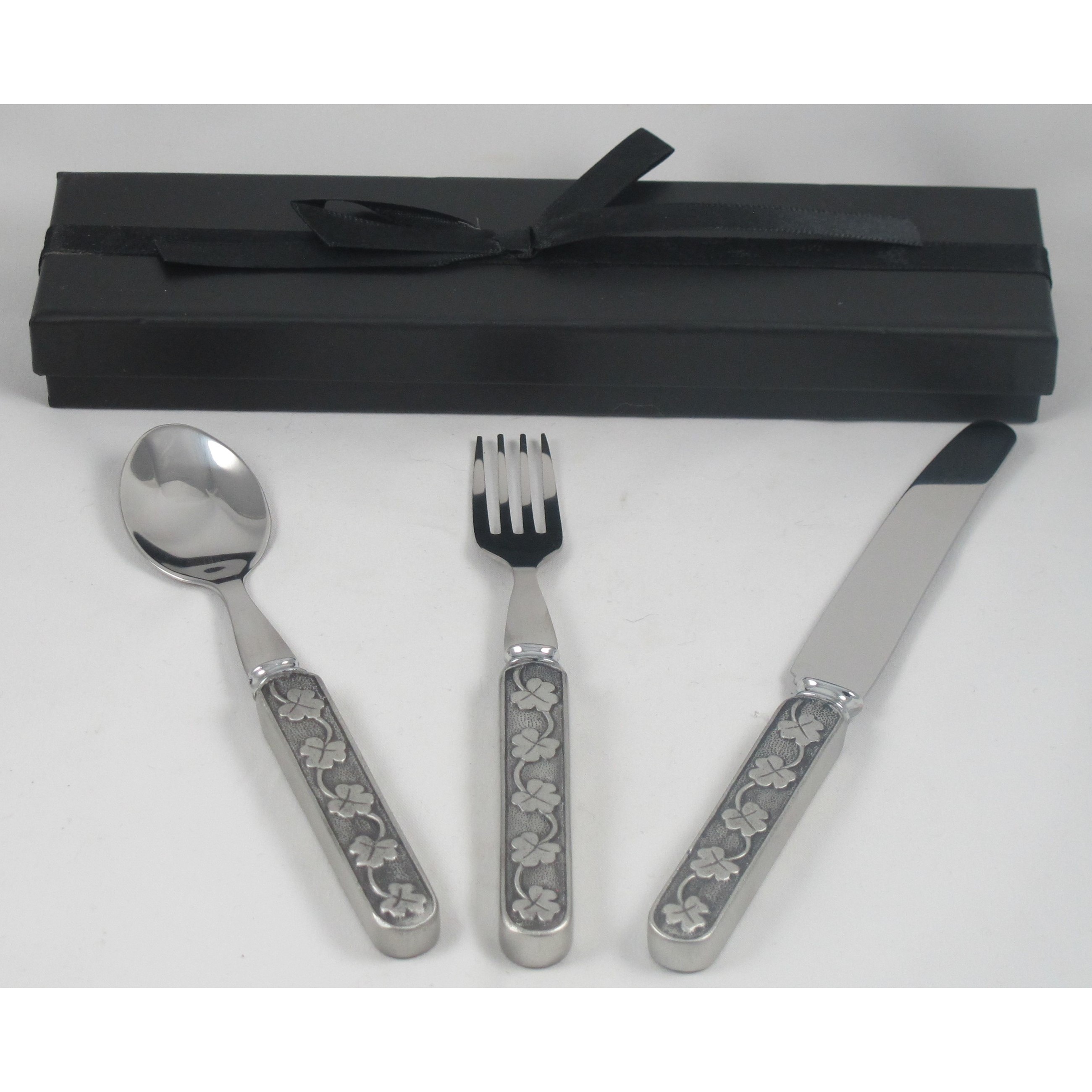 Shamrock Pewter Cutlery Set