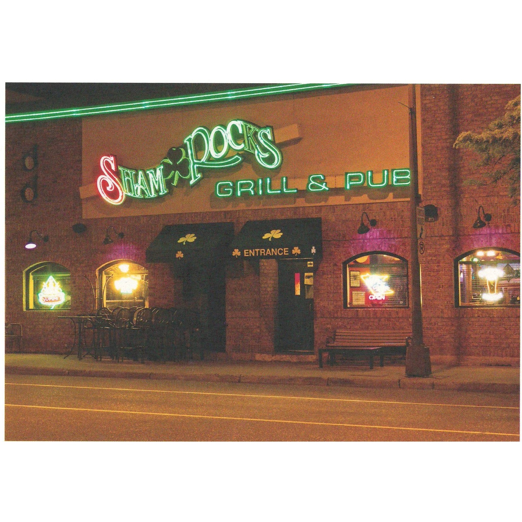 Shamrocks Grill and Pub Card
