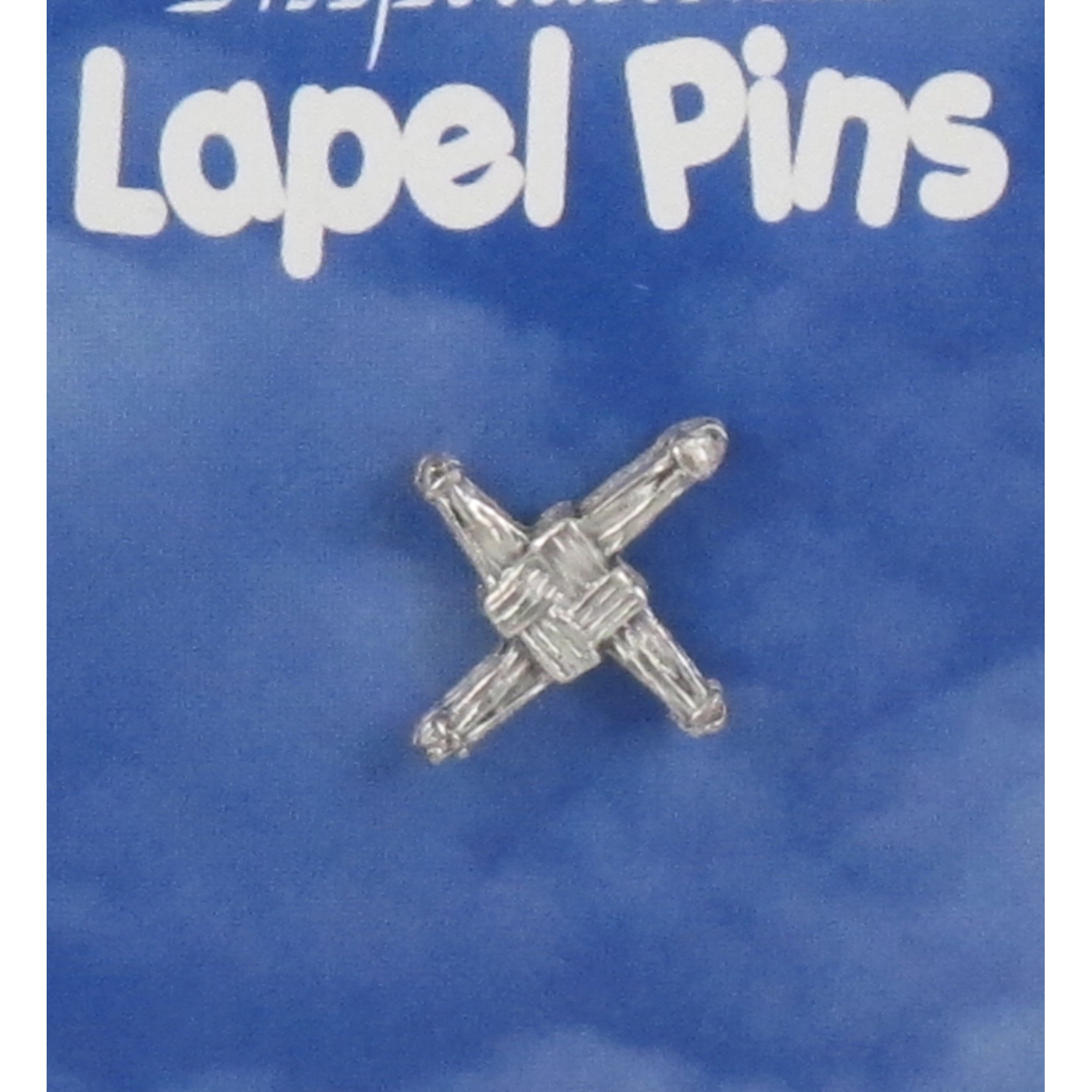 St. Brigid Cross Lapel Pin Silver