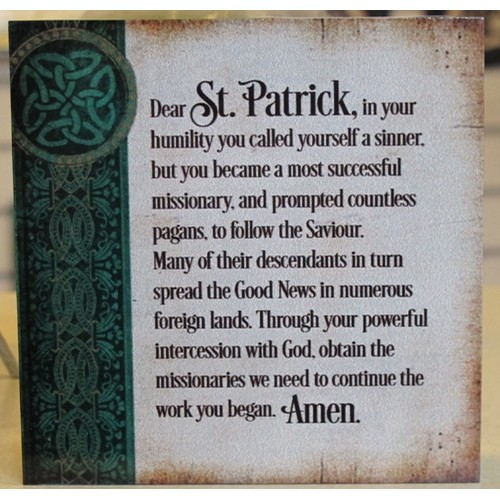 Saint Patrick Prayer Block