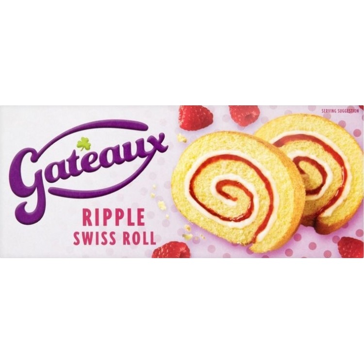 Gateaux Raspberry Ripple Swiss Roll