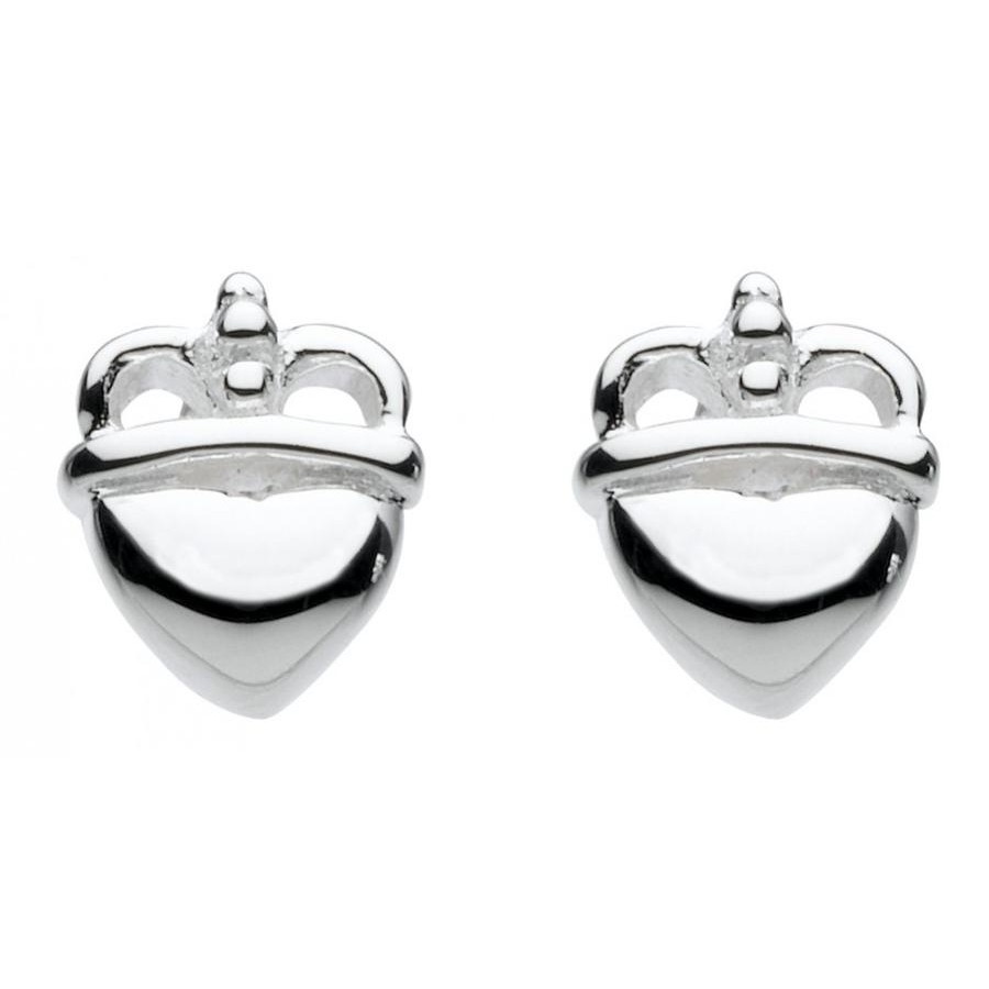 Tiny Claddagh Stud Earrings