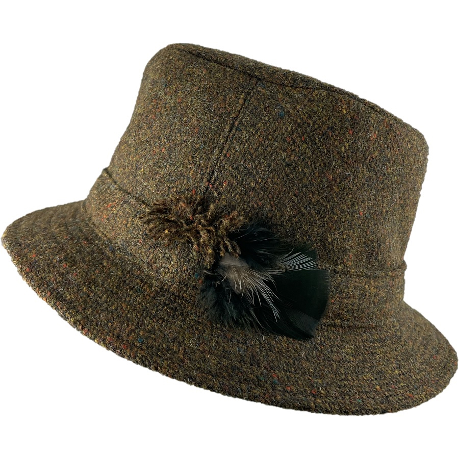 Hanna Hats Irish Walking Hat (Forest Floor Tweed) Clothing Caps