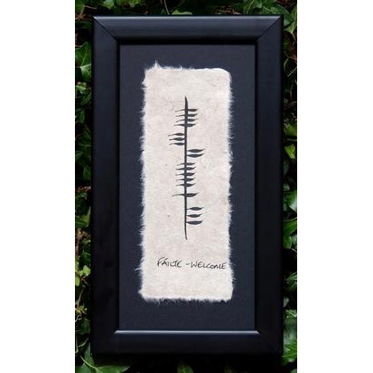 Ogham Wishes Ogham Failte/Welcome
