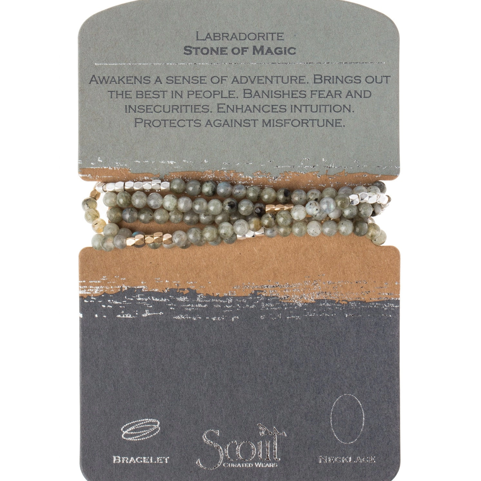 SCOUT Stone of Magic Wrap Bracelet and Necklace House of Peaches X