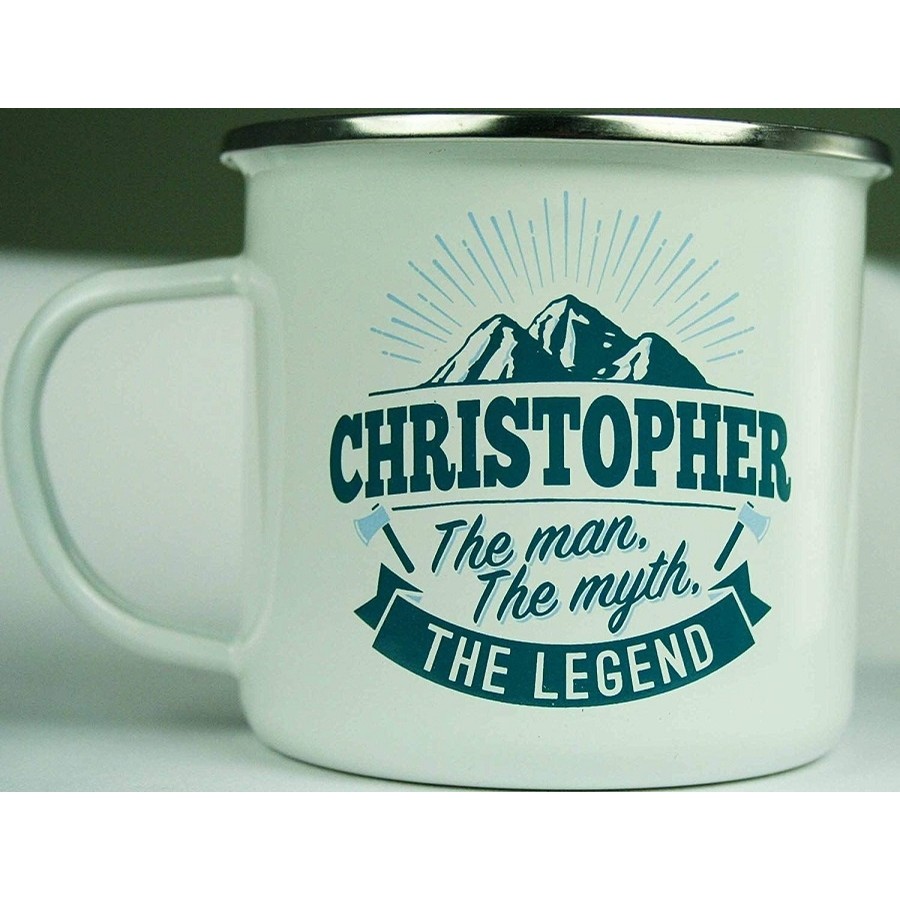 Top Guy Enamel Mugs (Christopher)