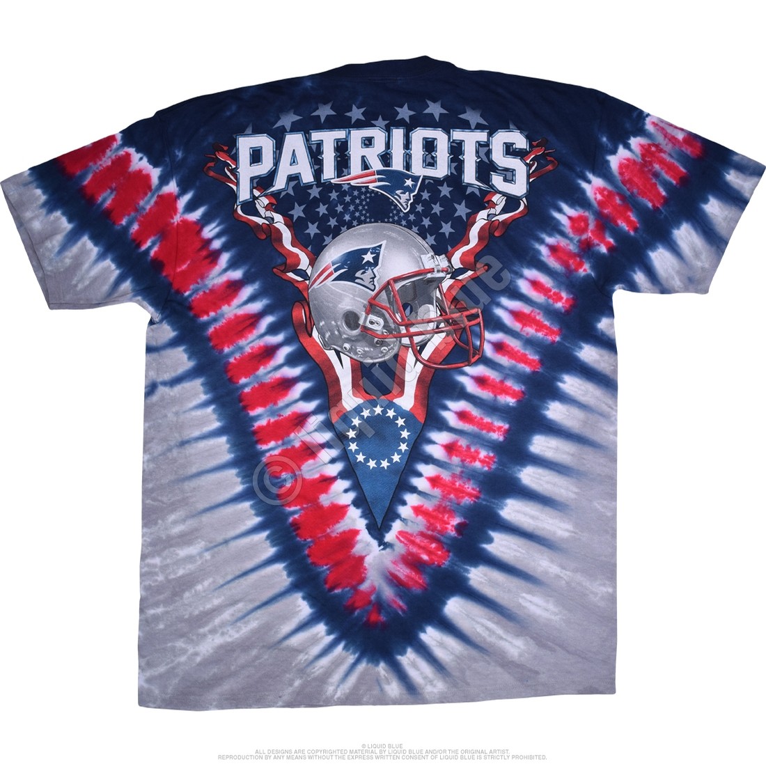 Patriots Logo V Dye Tee