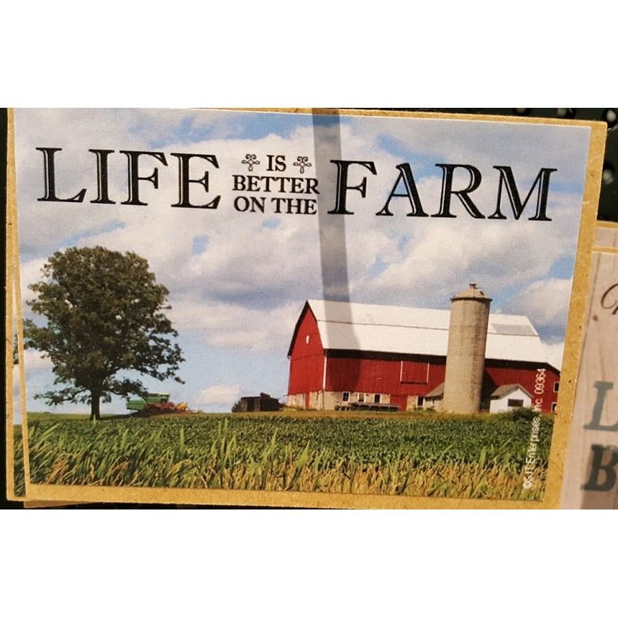 Wood Magnet (Life is Better on the Farm)