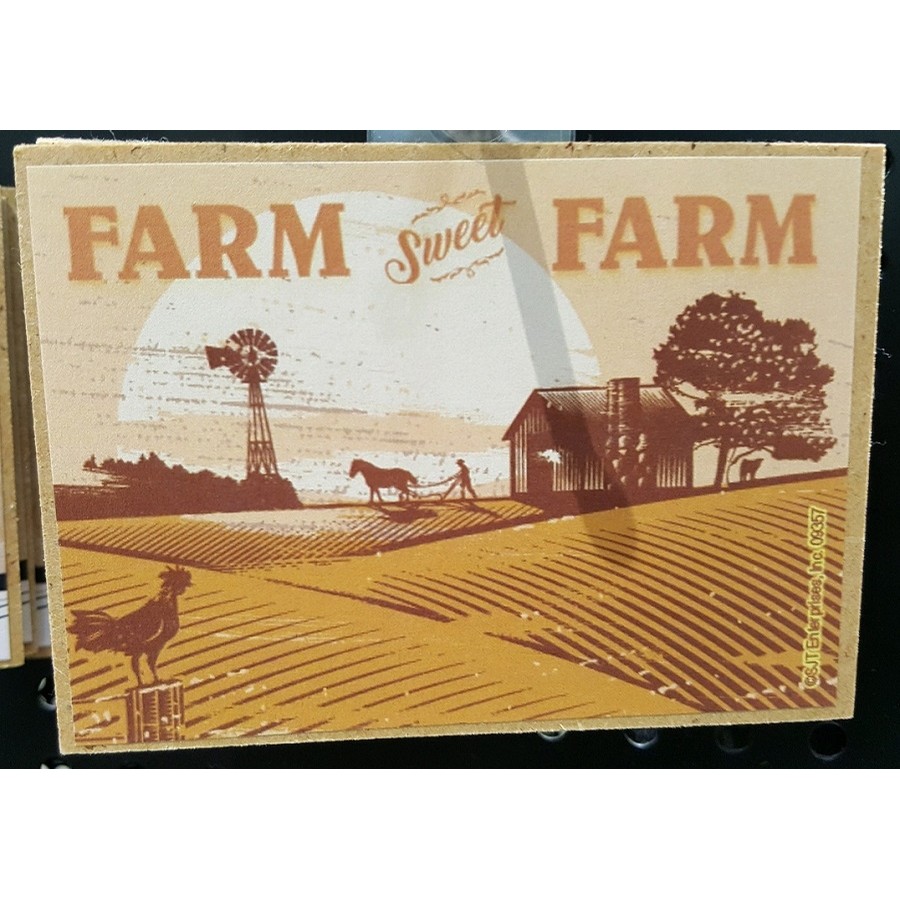 Wood Magnet (Farm Sweet Farm)