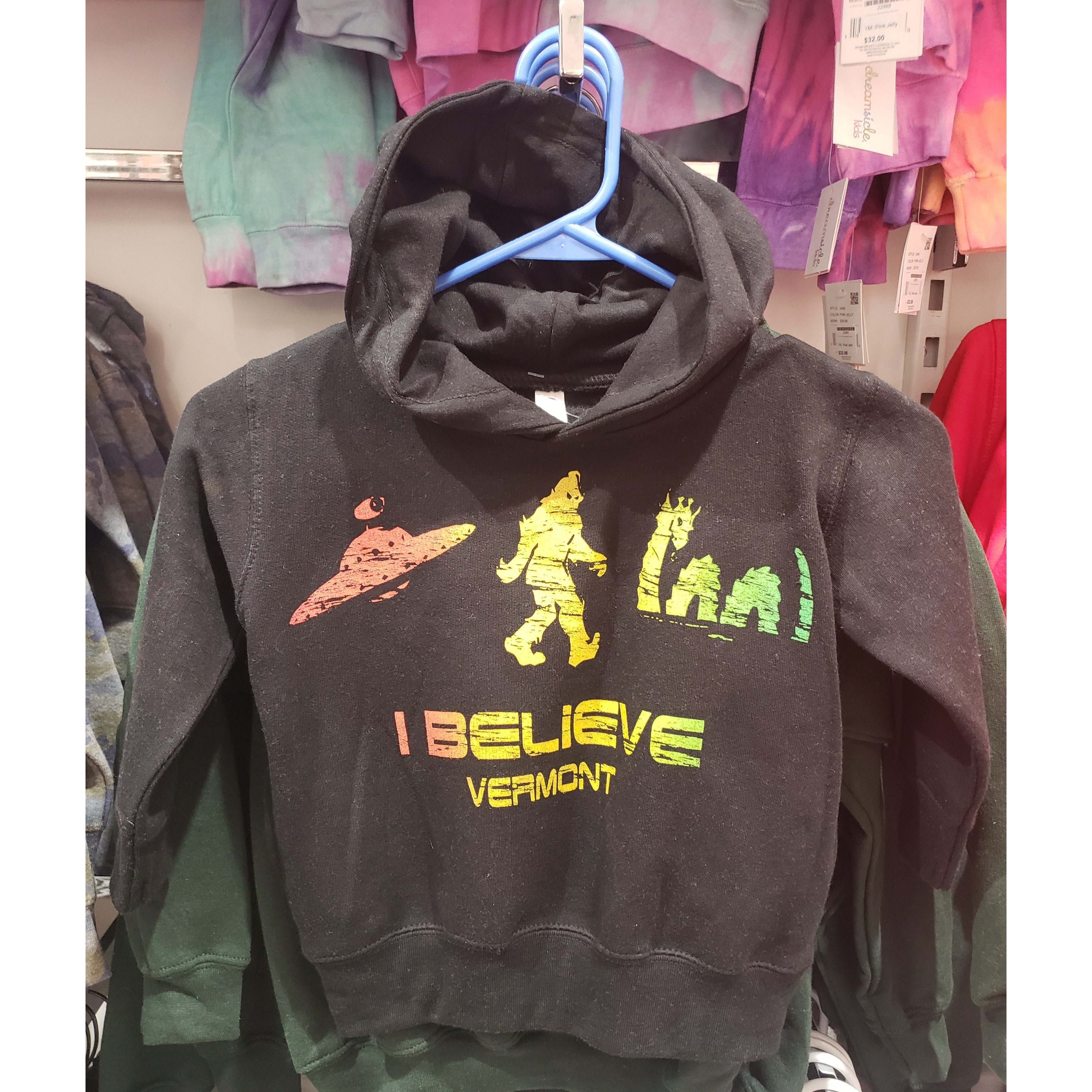 I Believe Hood (Toddler) (Black/Rasta)