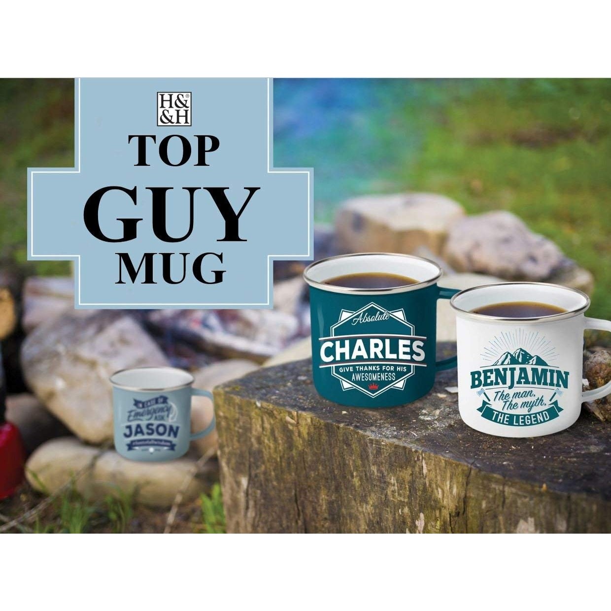 Top Guy Enamel Mugs (Sam)