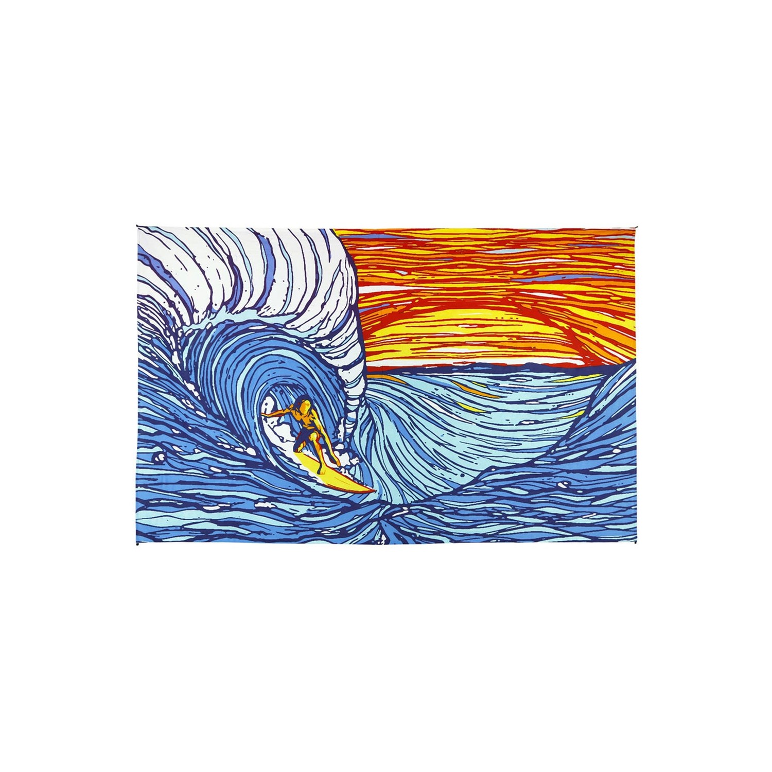 Sunset Surfer Tapestry