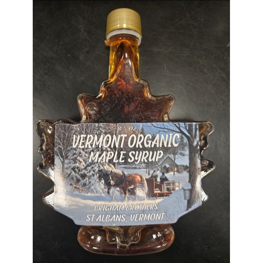 VT Maple Syrup Glass Leaf (8.5oz)