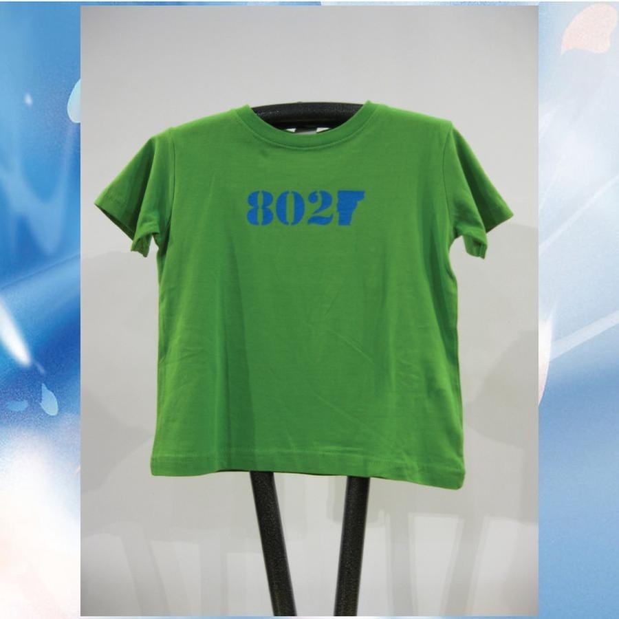 802 Classic Tee (toddler) (Green Apple/Solar Blue)