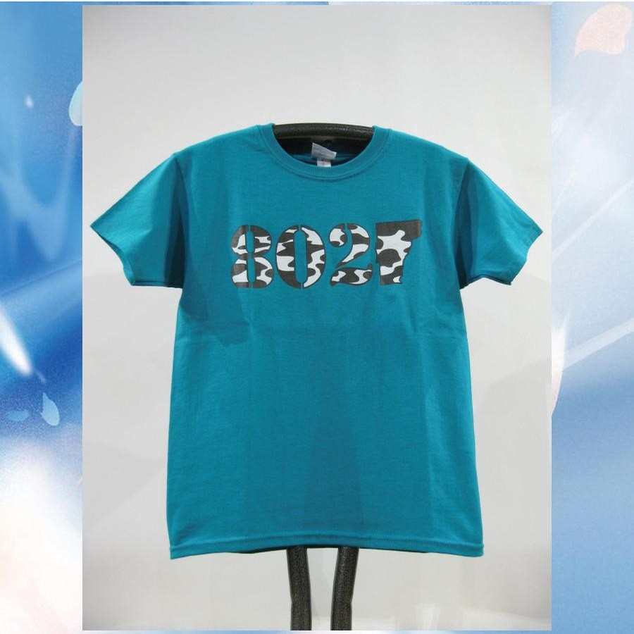 802 Classic Tee (youth) (Jade/Cow Camo)