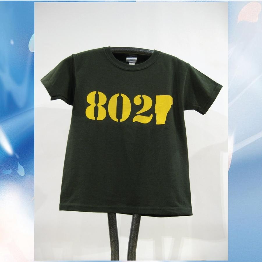 802 Classic Tee (kids) (Forest/Yellow)