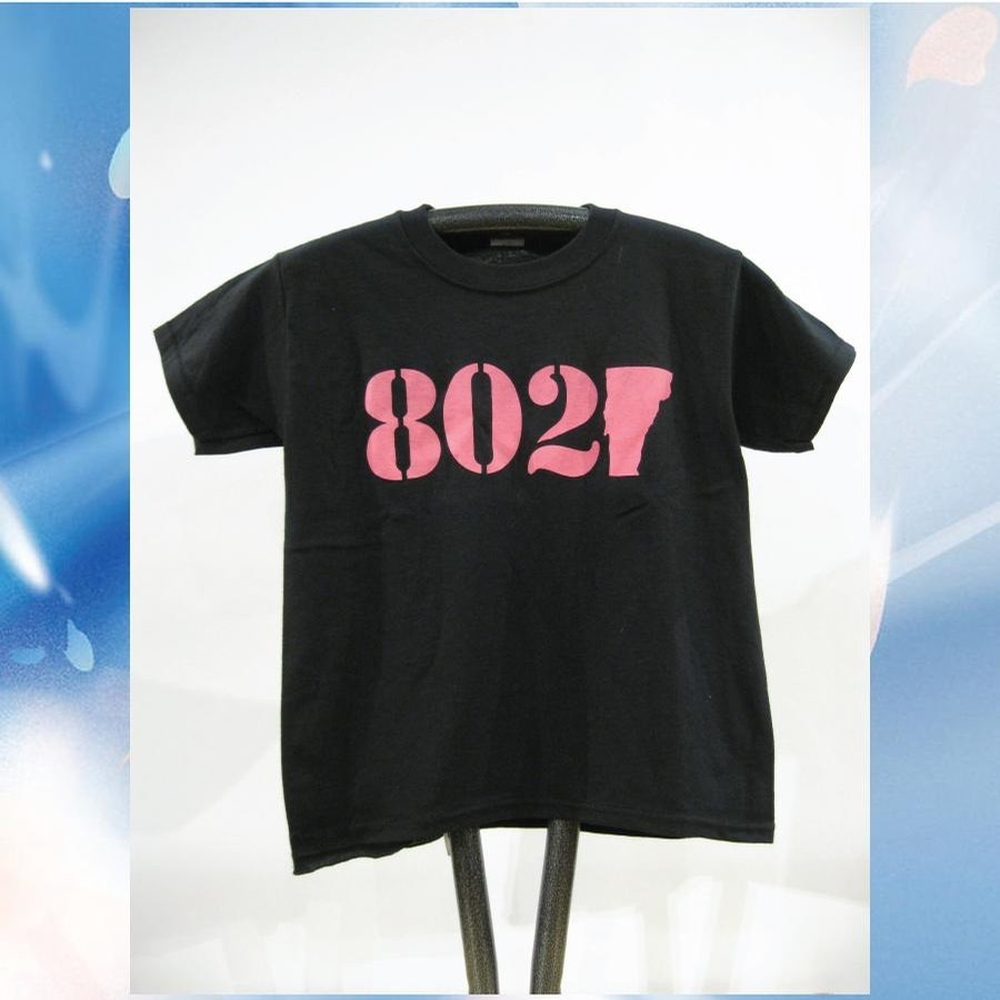 802 802 Classic Tee (Kids) (Black/Pink)