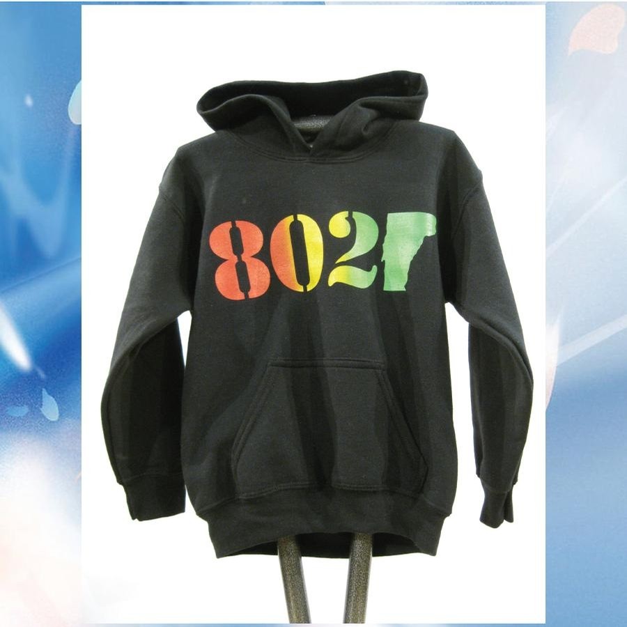 802 802 Classic Hood (kids)(Black/Rasta)