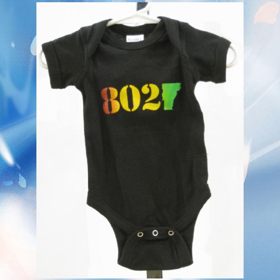 802 Classic onesie (Black/Rasta)