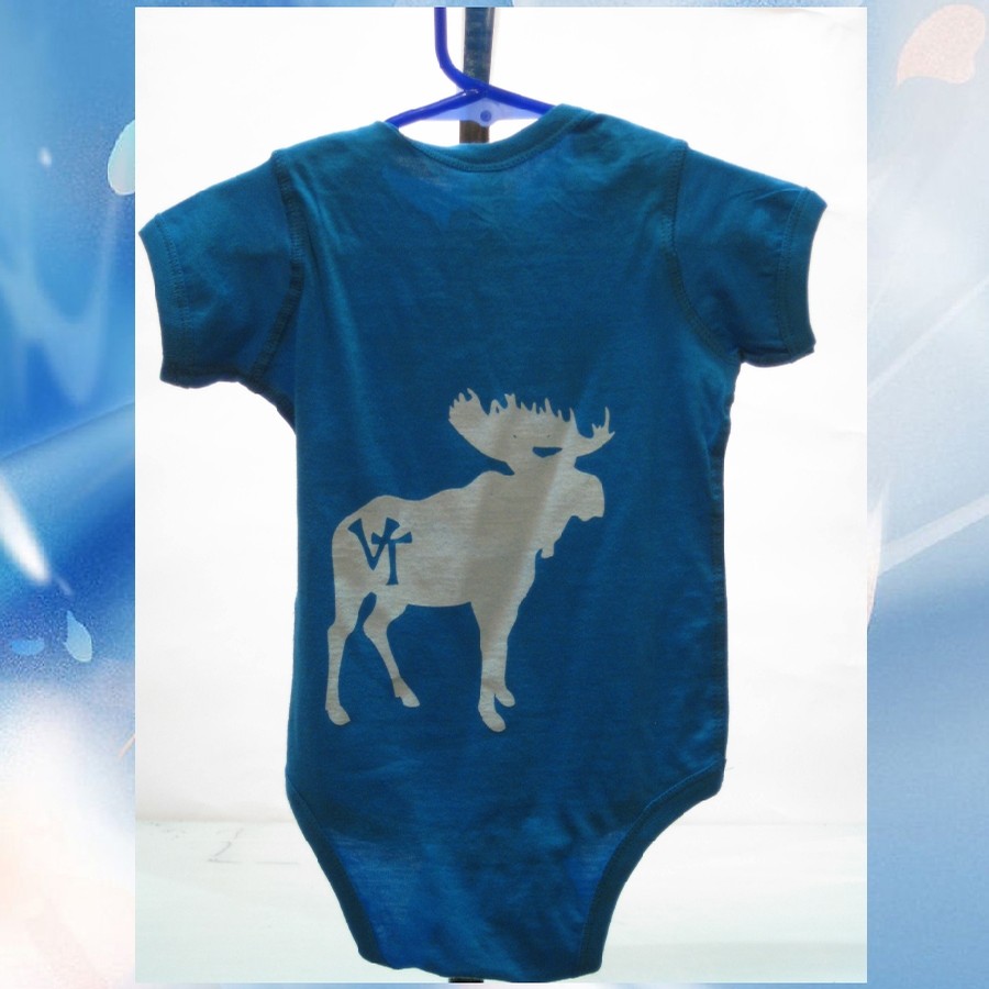 802 Classic Onesie (Moose) (turquoise/White)