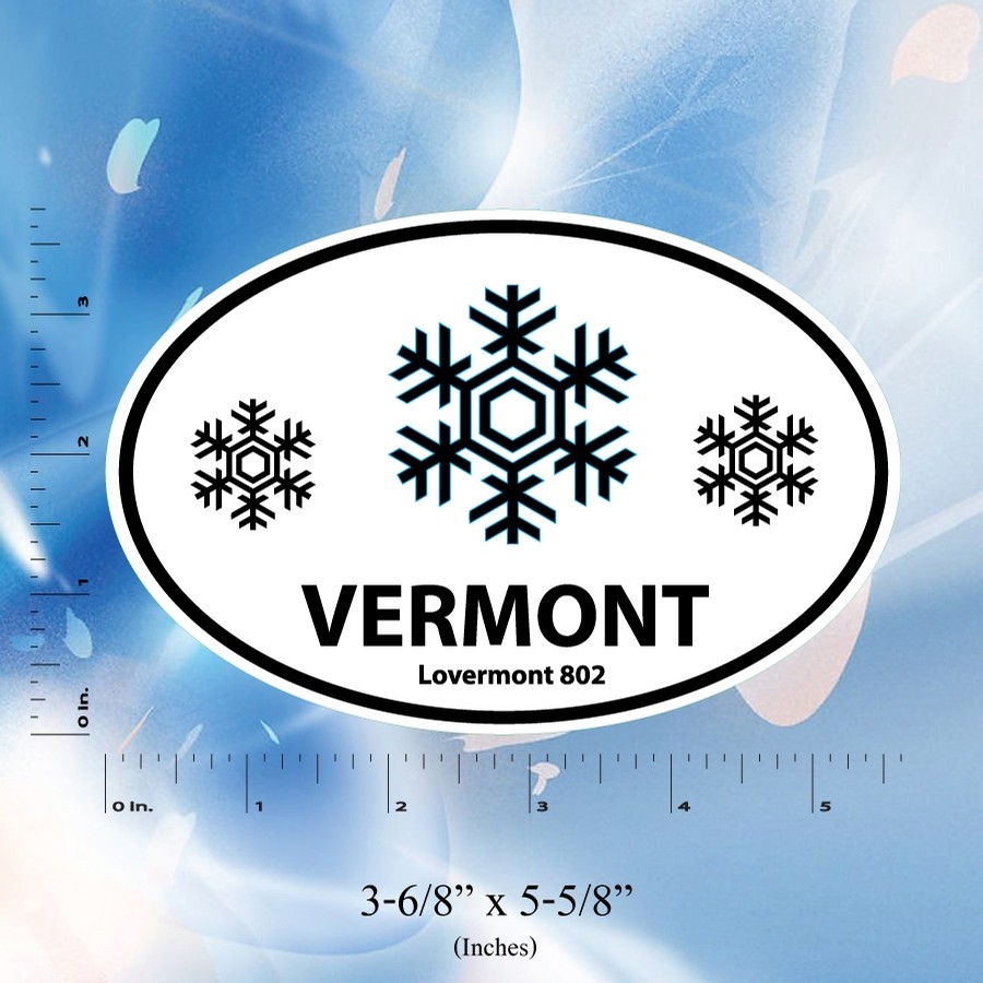 Snowflake VT Euro Sticker