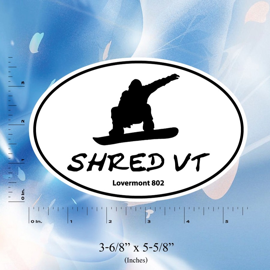 Shred VT Euro Sticker