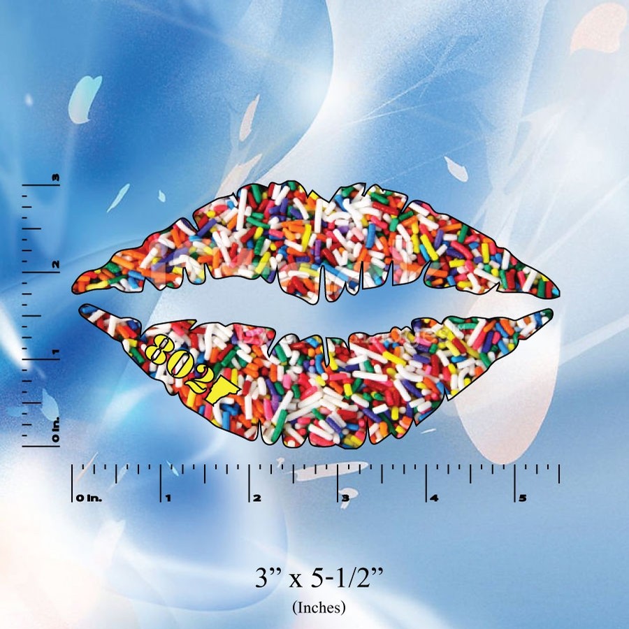 802 Lips Sticker (Sprinkles)