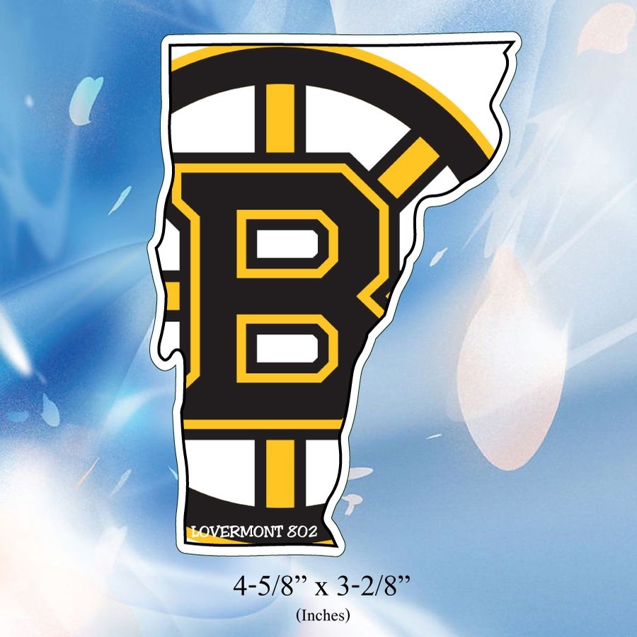 VT State Outline Sticker (Bruins)