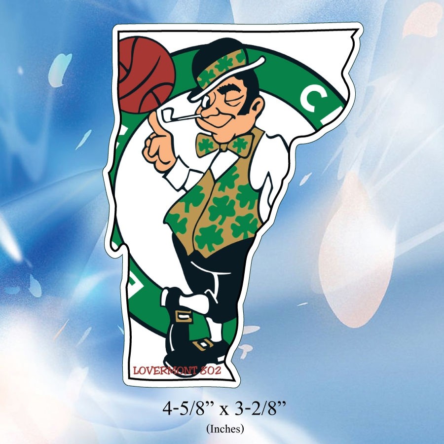 VT State Outline Sticker (Celtics)