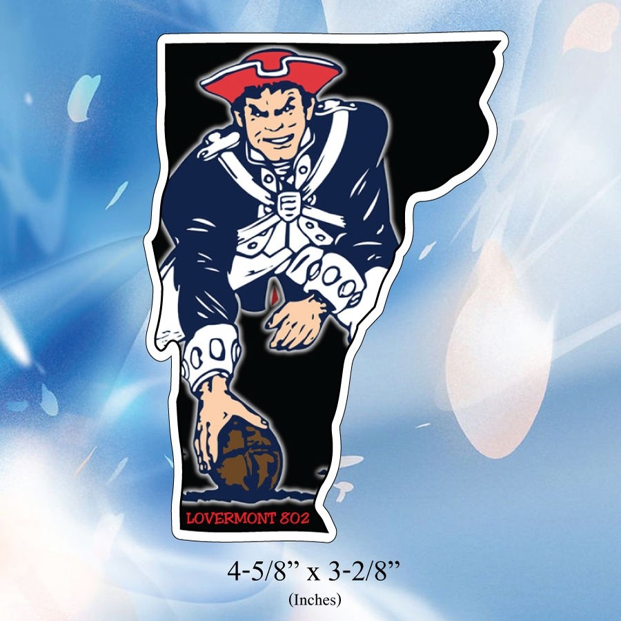 VT State Outline Sticker (Patriots)