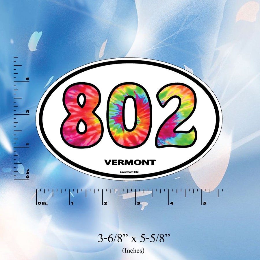 802 Euro Sticker (Tie Dye)