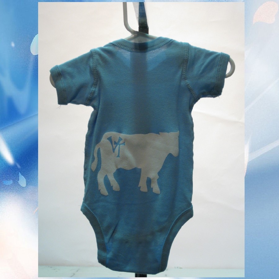 802 Classic Onesie (Cow) (Light Blue/White)