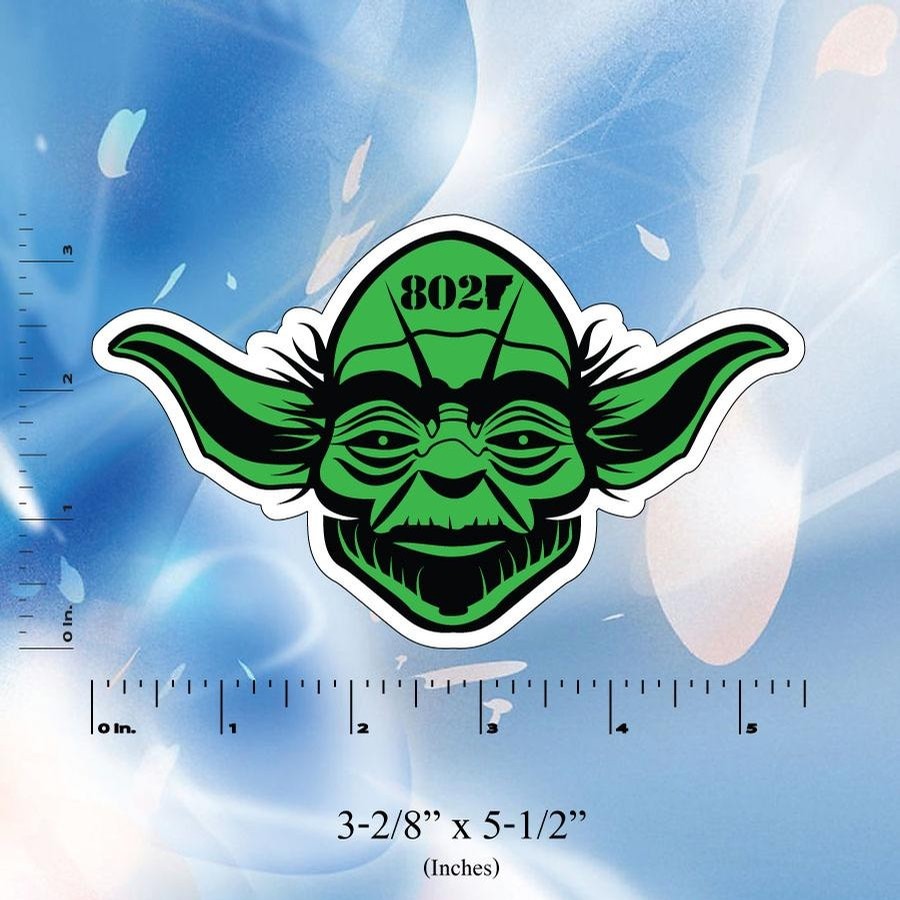 802 Yoda Sticker