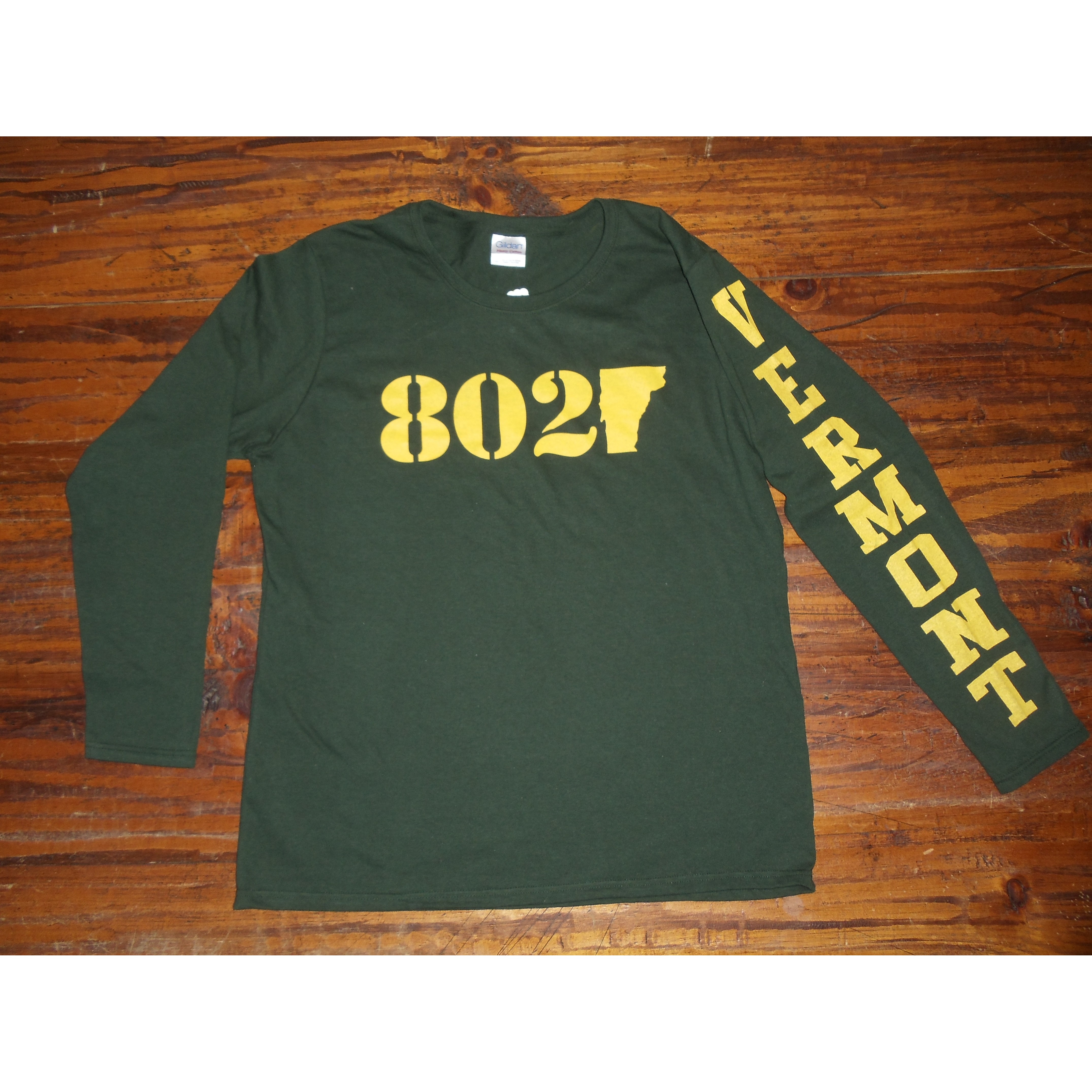 802 Classic VT Sleeve L/S (Ladies) (Forest/Yellow)