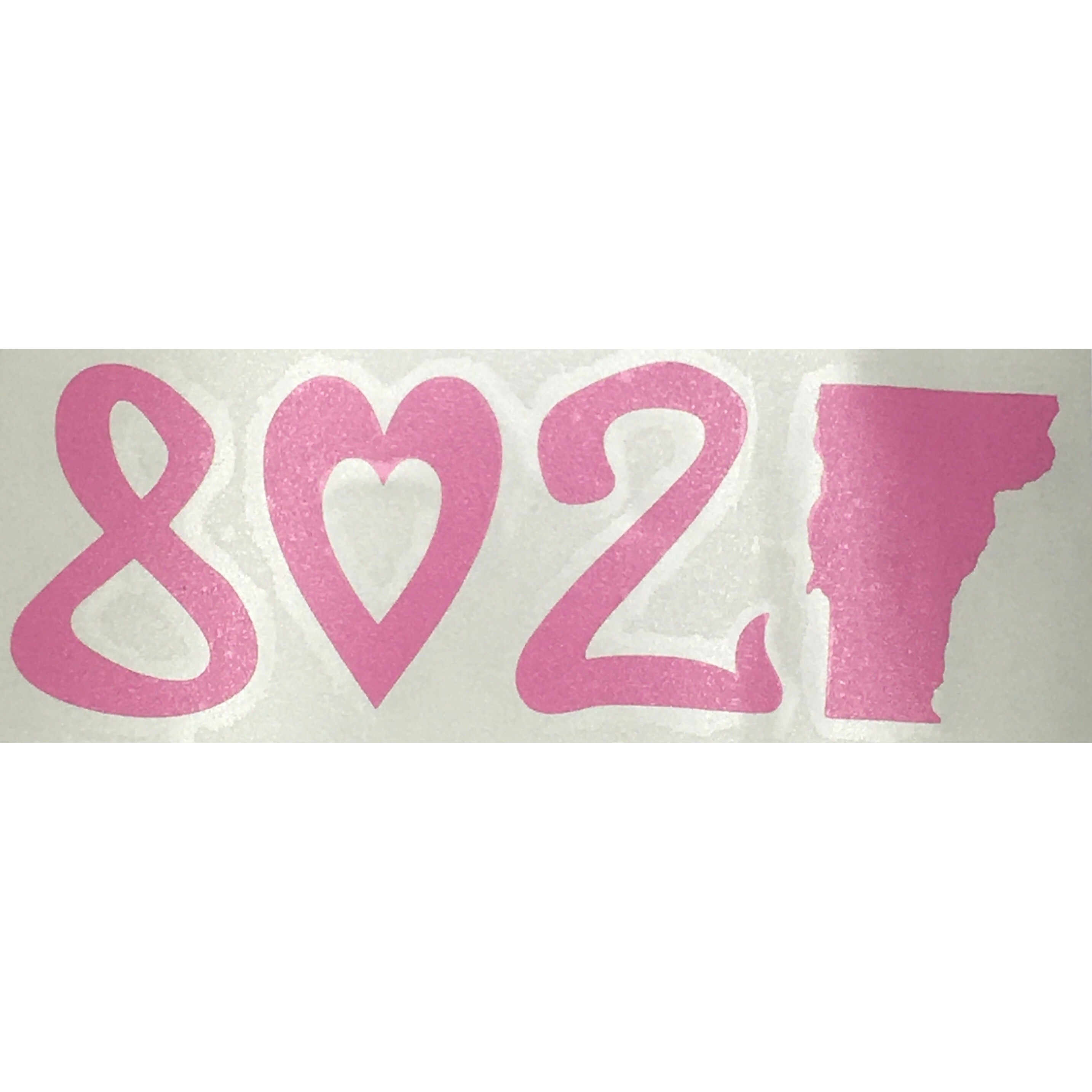 802 802 Classic Heart Sticker (Pink)
