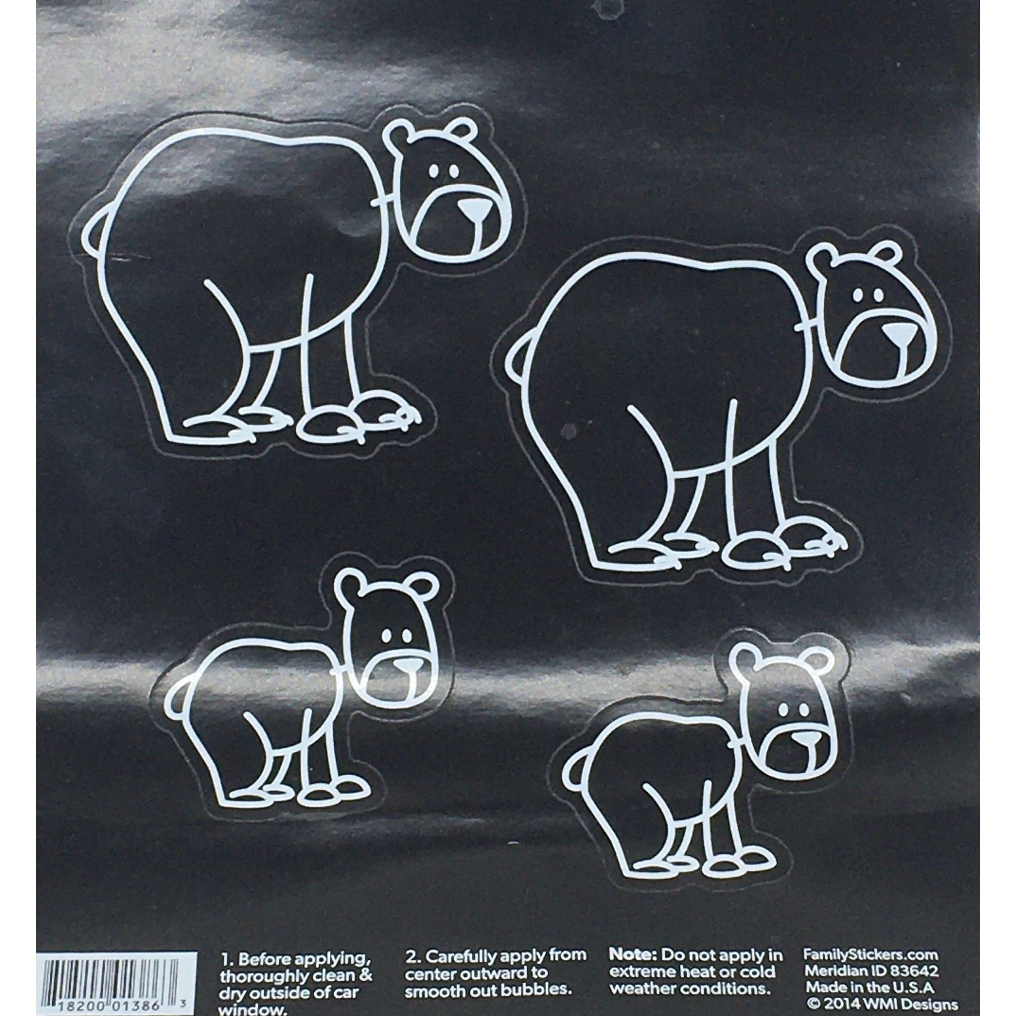 Bear Family Stickers