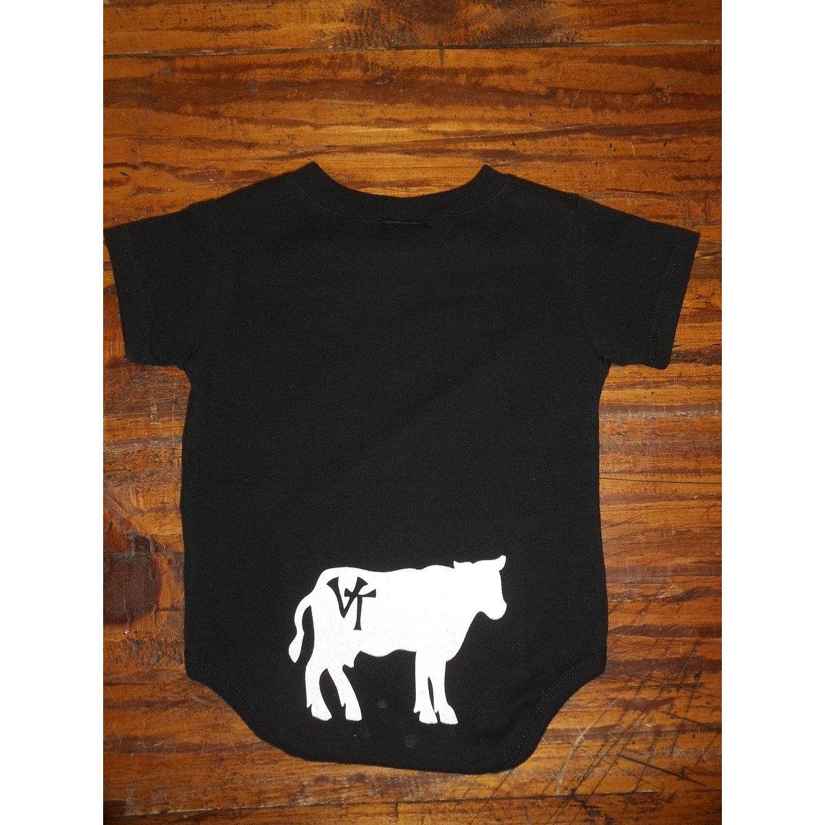 802 Classic onesie (cow) (Black/White)