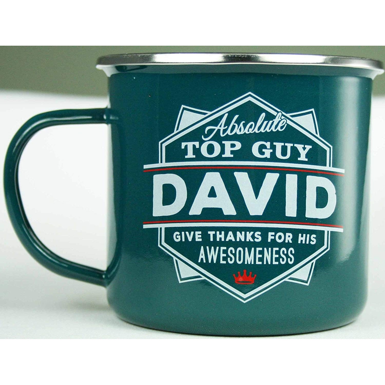 Top Guy Enamel Mugs (David)