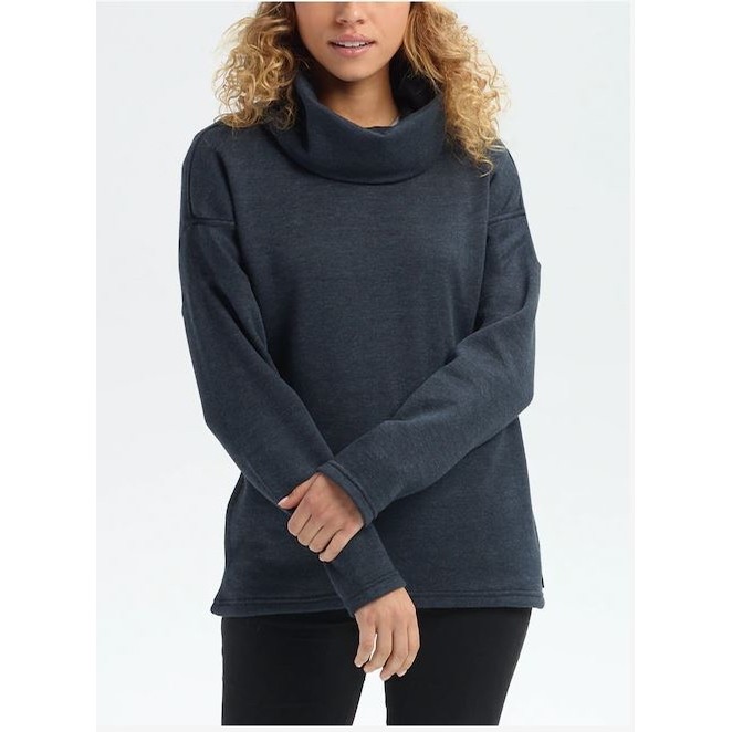 Burton WB Ellmore Pullover Hood (True Black Heather) Sweatshirts at  University Mall Store