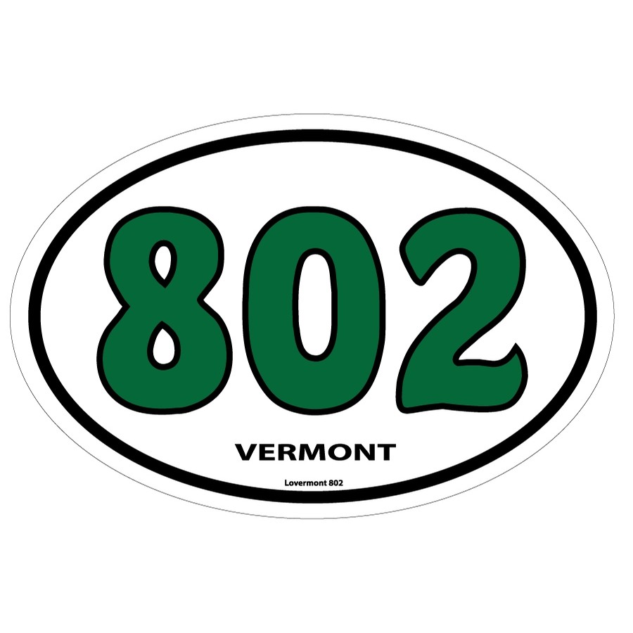 Green Oval VT Vermont Sticker Decal Vinyl vermont oval vt euro oval 