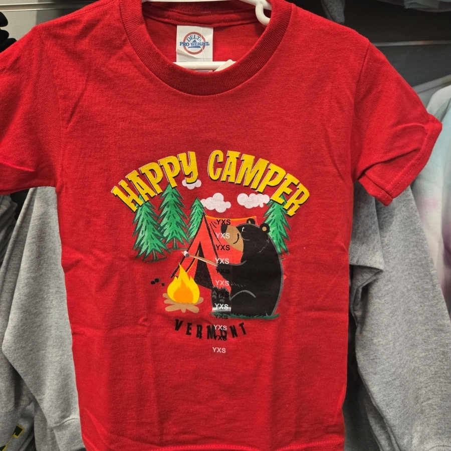 Happy Camper Tee (Kids) (Red)